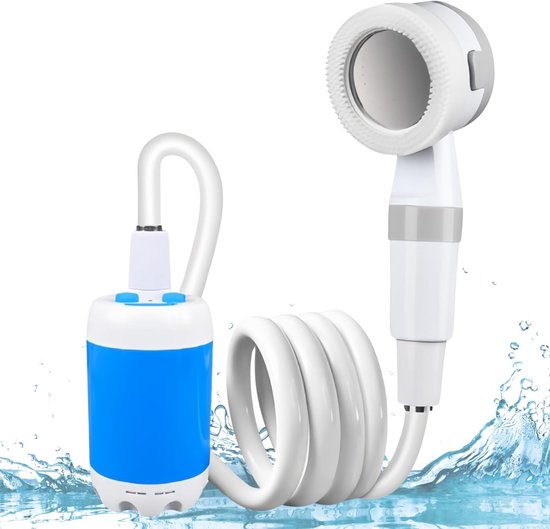 Campingdouche - buitendouche - Campingdouche - oplaadbare campingdouche - Draagbare Campingdouche - voor wandelen autowassen en het wassen van huisdieren van Camping