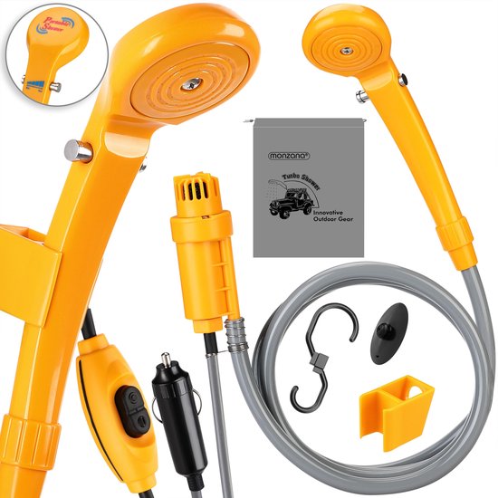 Campingdouche met dompelpomp – tuindouche – buitendouche - inclusief zuignap en houder van ProPlus