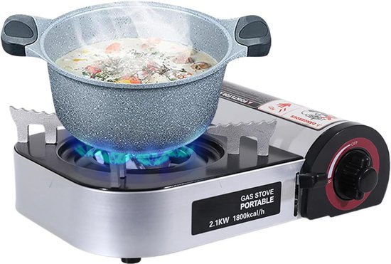 Campingfornuis - Draagbare keuken - Koken buitenshuis - Intelligent thermisch systeem - 26x19x8 cm - Zwart