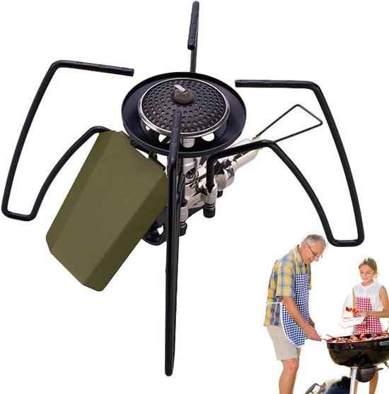 Campingfornuis Opvouwbaar - Outdoor Kooktoestel Cassette - Buiten Koken - 2900W Krachtig Vermogen - 16 x 13 x 10 cm