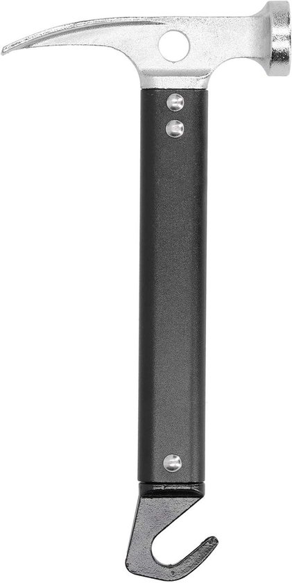 Campinghamer Tent-haringtrekker - Buitengereedschap Hamer - Eenvoudige Tentopstelling - Lichtgewicht Aluminiumlegering - 24 x 12 x 5 cm - Grijs