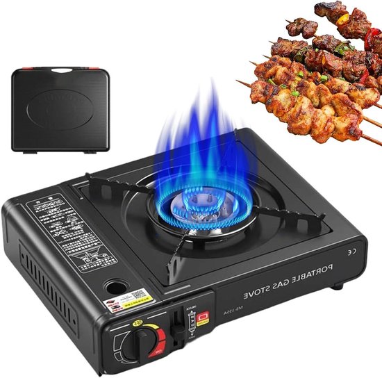 Campingkoker - Buitenfornuis - Outdoor koken - Ruimtebesparend design - 37x29x11 cm - Zwart