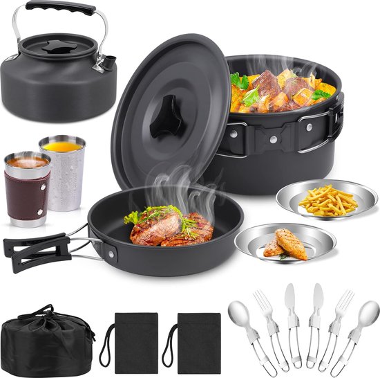 Campingkookgereiset, outdoor, serviesset van Camp