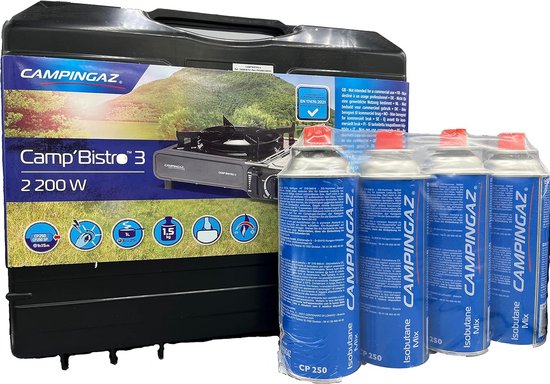 Campingkooktoestel met 3 Lichtpunten en 2200 Watt - Geschikt voor Kamperen
