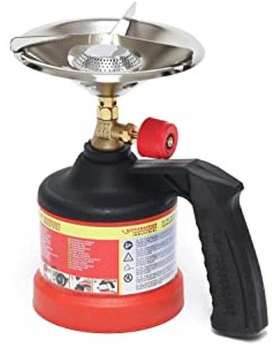 Campingkooktoestel met Gaspatroon en Windscherm - Compact en Robuust Koken Onderweg van Merkloos