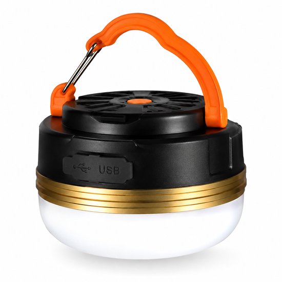 Campinglamp LED oplaadbaar USB-C- Tentlamp - Solar Powerbank - kampeerlamp Buitenlamp