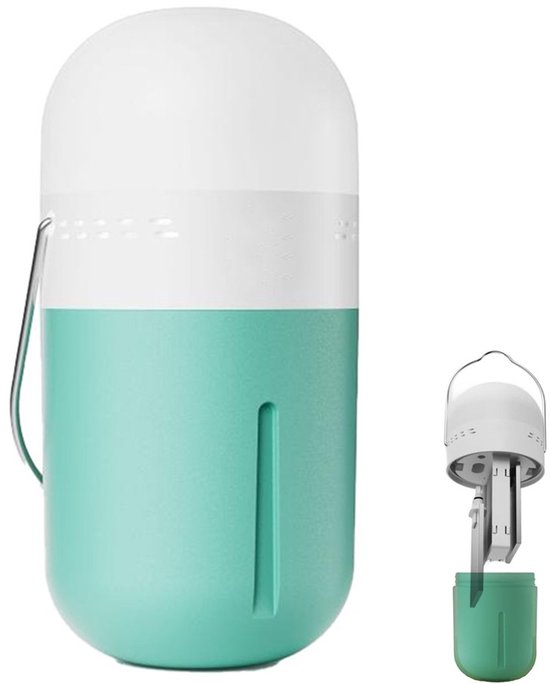 Campinglamp / Tentlamp Draagbare capsulelamp werkt op zout en water – geen batterijen nodig – voor verlichting bij stroomuitval