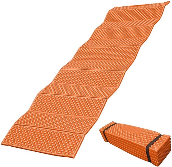 Campingmat, 190 x 57 cm, ultralicht schuim, campingmat, zitje, opvouwbare strandmat, picknickmat, slaapmat, buitenmatras