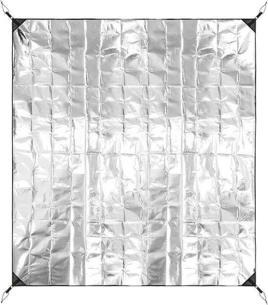 Campingmat Aluminiumfolie - Isolerende Schuimmat - Buiten Kamperen - Waterdicht en Warmte-isolerend - 180 x 200 cm - Zilver
