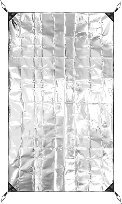 Campingmat Aluminiumfolie - Isolerende Vloermat - Buiten Kamperen - Dubbelzijdig Waterdicht - 140x200cm - Zilverkleurig
