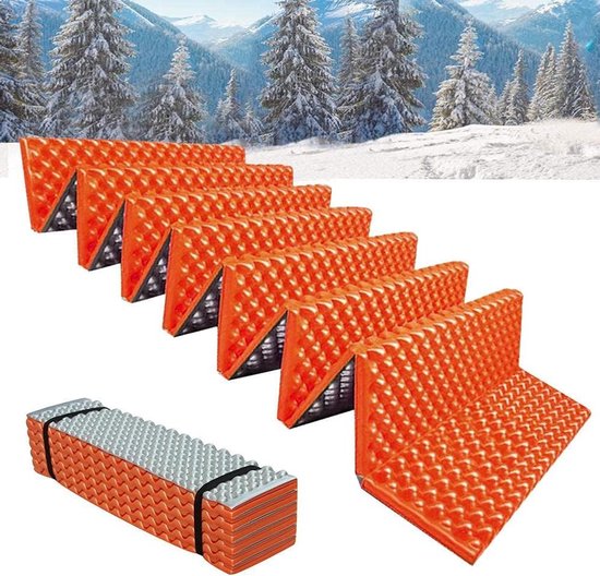 Campingmat Extra Dik - Slaapmat Yogamat - Buiten Activiteiten - Waterdicht Stofdicht - 190x61x2CM - Zilver Legergroen van Merkloos