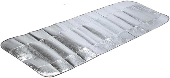 Campingmat - Isolatiemat - Buiten slapen - Aluminium laag - 190 x 60 cm - Zilver