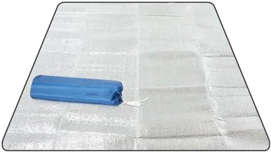 Campingmat Picknick Deken - Strand Matras Slaapmat - Outdoor Activiteiten - Waterdicht Aluminiumfolie - 200 x 150 cm - Zilver