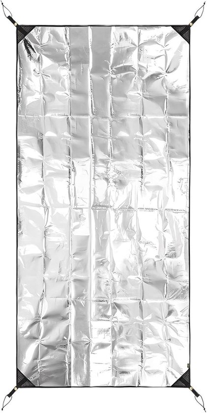 Campingmat Schuim Aluminium - Isolerende Slaapmat - Outdoor Kamperen - Dubbelzijdig Waterdicht - 200x180 cm - Zilver
