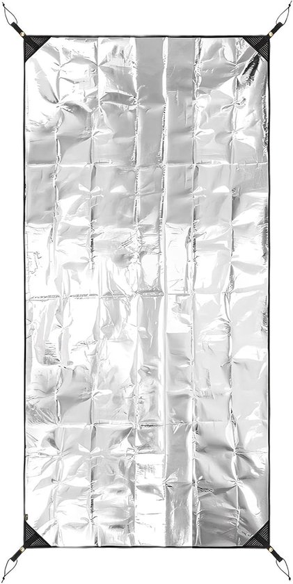 Campingmat Schuimfolie - Isolerende Mat - Outdoor Activiteiten - Dubbelzijdig Waterdicht - 125x200cm - Zilverkleurig