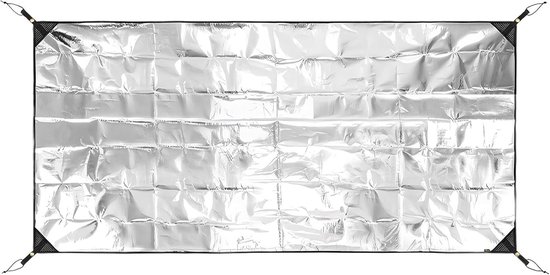 Campingmat Schuimfolie - Outdoor Slaapmat - Kamperen en Hiken - Waterdichte Isolatie - 125 x 200 cm - Zilver