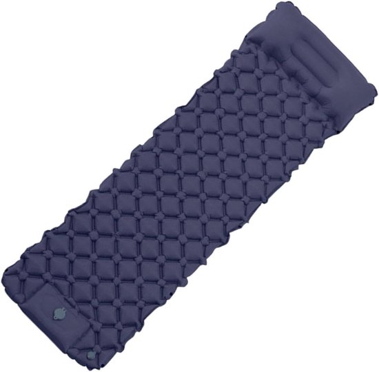 Campingmatras Zelfopblazend - Slaapmatje Luchtbed - Buiten Ontspannen - Waterdicht Lichtgewicht - 37x17x15 cm - Navy Blauw