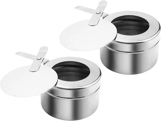 Campingoven Dubbel - Draagbare Brander - Outdoor Koken - Roestvrij Staal - 19x10x8 cm - Zilver