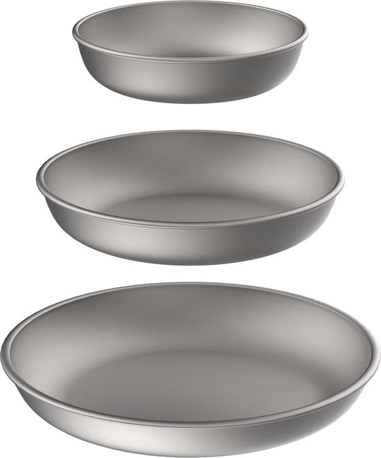 Campingservies, borden, titanium campingborden, pannen, outdoor, camping, pannenset, outdoor, ultralicht, kookgerei, outdoor, wandelen, picknick, BBQ van Camp