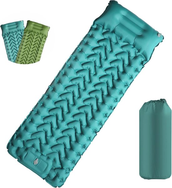 Campingslaapmat Zelfopblazend luchtbed Outdoor campingmatras met kussen van Camp
