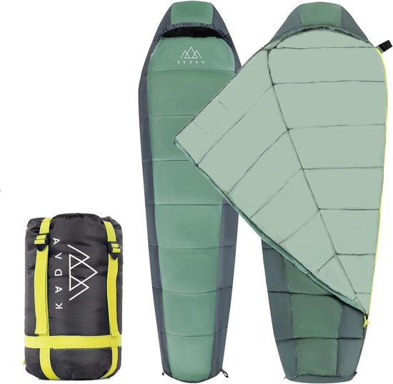 Campingslaapzak - Slaapzak - Buiten slapen - Ripstop technologie - 220 x 80 cm - Blauw