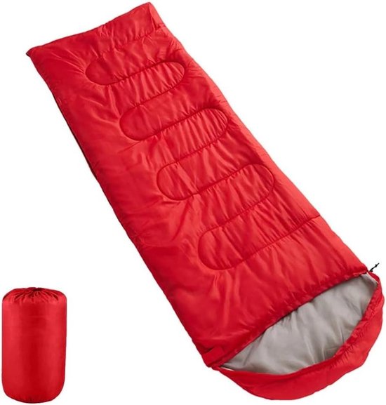 Campingslaapzak Ultralicht - Slaapzak Outdoor - Kamperen en Hiken - Waterdicht Envelopdesign - 2-persoons Groot - Zwart