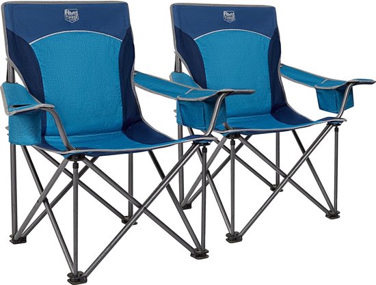 Campingstoel, opvouwbaar, belastbaar tot 200 kg, ultragroot, comfortabel gevoerd, klapstoel, camping, tuin, balkon, strand, camping, stoel, stoel, tuinstoel, vissersstoel, van Songmics