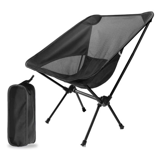 Campingstoel Opvouwbaar Lichtgewicht - Draagbare Klapstoel Outdoor Vouwstoel - Geschikt voor Vissen Strand Wandelen Kamperen - Sterk & Compact