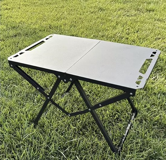 Campingtafel - Inklapbaar - Kampeertafel - Picknicktafel - Vouwtafel - Klaptafel - Voor outdoor - 57x36x39 cm - Zwart