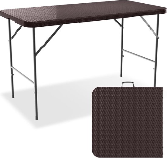 Campingtafel, opvouwbaar, klaptafel, tuin, tuintafel, weerbestendig, outdoor tafel, tuintafel, inklapbaar, klaptafel, camping, tuintafel, rotan inklapbare eettafel van Camp