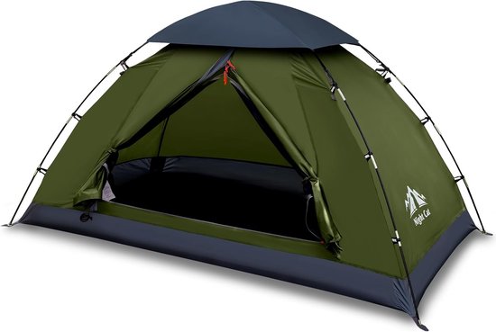 Campingtent 1-2 Persoons – Waterdicht 3000 mm – Lichtgewicht – Snel Opgezet – Voor Hiking en Kamperen