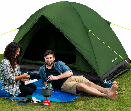 Campingtent 2–4 Personen - Ultraleichte Koepeltent - Waterdicht - Snelle Opbouw - Compact - Outdoor Tent voor Camping, Wandelen en Festivals