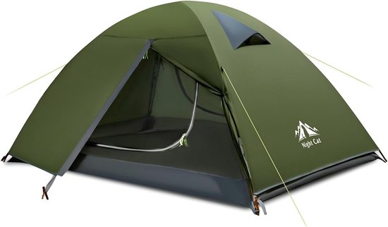 Campingtent 2 Personen Waterdicht – Dubbellaags Koepeltent – Lichtgewicht Backpacktent – Snelle Opzet van Merkloos