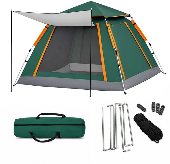 campingtent-240x155x240 cm-donkergroen