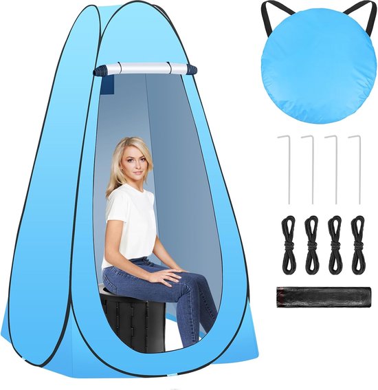 Campingtent, automatisch, douchetent, camping, uv-bescherming, perfect voor strand, outdoor, reizen, wandelen, kamperen, jagen, vissen, enz., lichte tent voor 1-2 personen van Merkloos