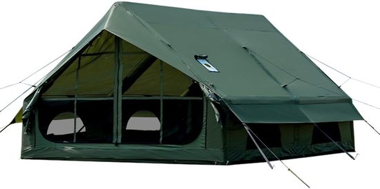 Campingtent voor 2-10 personen, opblaasbaar, waterdicht en winddicht, eenvoudig op te zetten van Quechua