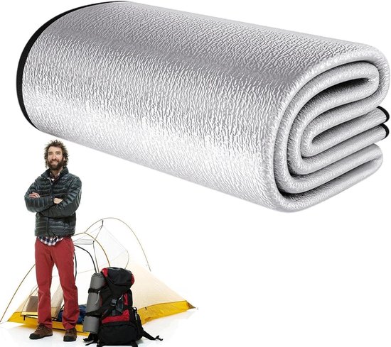 Campingvloermat - Tentonderlegger - Buiten slapen - Thermische isolatie - 200x300cm - Zilver
