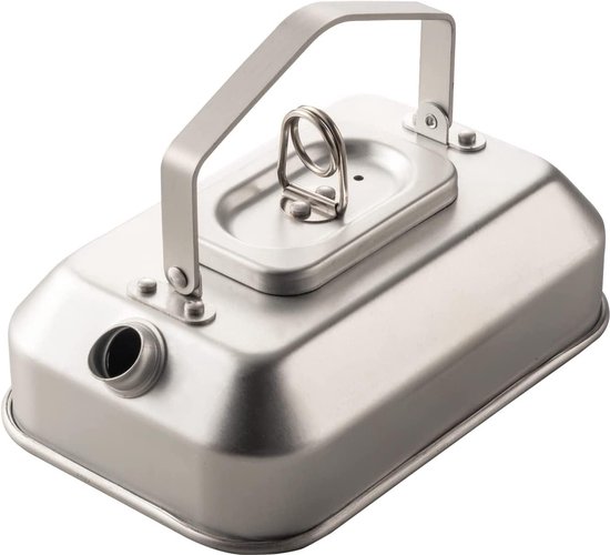 Campingwaterkoker, draagbare outdoor theeketel voor kokend water, waterketel, camping, hard geanodiseerd aluminium, compacte koffiepot voor picknick, wandelen, reizen, 0,7 l van Merkloos