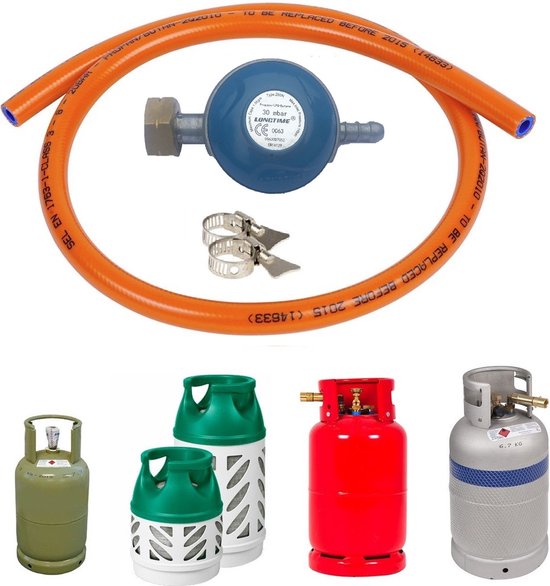 Campingwise C-0063 | gasdrukregelaar set van Campingwise