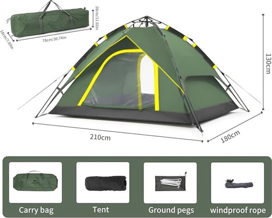 Campingwise | paraplu-tent| stevig, snel en waterdicht | model 2024 van Campingwise