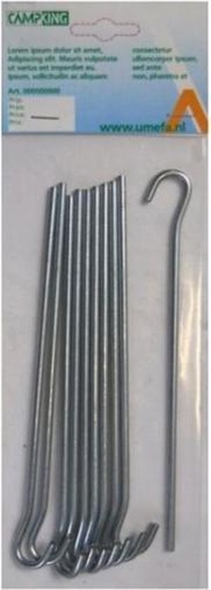 Campking Grondpen Open Oog - 30 cm - 10 stuks van Campking