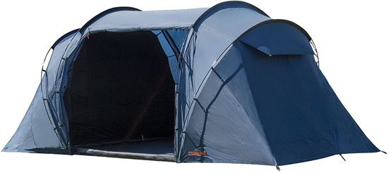 Campout 4-Persoons Vis-à-Vis Koepeltent – 2 Slaapcabines – 5000 mm Waterdicht – Leefruimte – 15 min Opzettijd – Incl. Luifelstokken & Draagtas