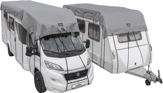 Campout Caravan- en camperdakhoes - 5,50 x 3 m - Afdekhoes - Camperhoezen - Dakhoes - Caravanhoes - Perfecte Dakhoes voor Caravan en Camper - Ademend 3-laags SFS non-woven PP, 160g/m² - 11 p