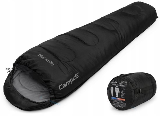 Campus Lynx 250 Mummyslaapzak - Comfort alle 1°C, Extreem -5°C van Merkloos