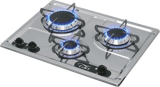 CAN PC1323 gas Kookplaat met 3 Branders inbouw van Merkloos