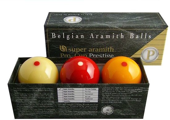 Carambole ballen SA  Pro Cup Prestige 61,5 mm van Aramith