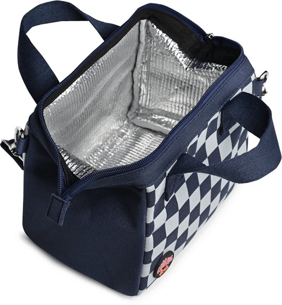 Caramel & Cie Lunchtas Square - Navy/Sky van Caramel & Cie