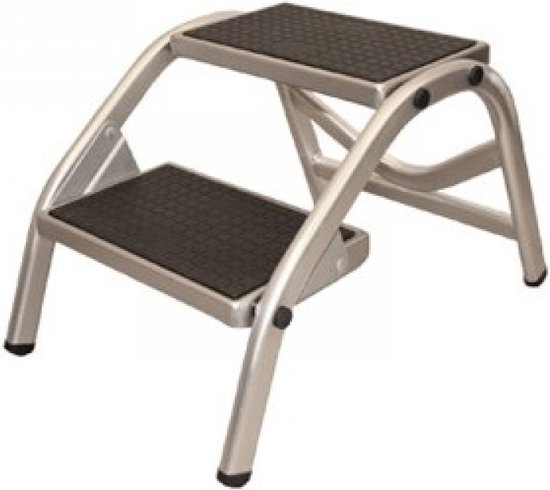 Caravan Opstap - Twee Treden - Aluminium - 150Kg Draagvermogen - 38,2cm van ProPlus