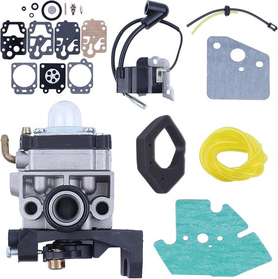 Carburateur Bougie Reparatiekit Inclusief Brandstofleiding en Afdichtingen voor Honda GX25 HHT25S FG110 Motor