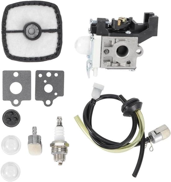Carburateur Kit - Reserveonderdeel Bosmaaier - Motor Onderhoud - Exacte Compatibiliteit - 218 Gram - Zwart